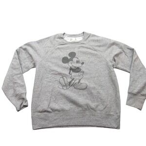 Uniqlo UT Disney Mickey Stands Heather Grey Raglan‎ Sweatshirt Mens Medium